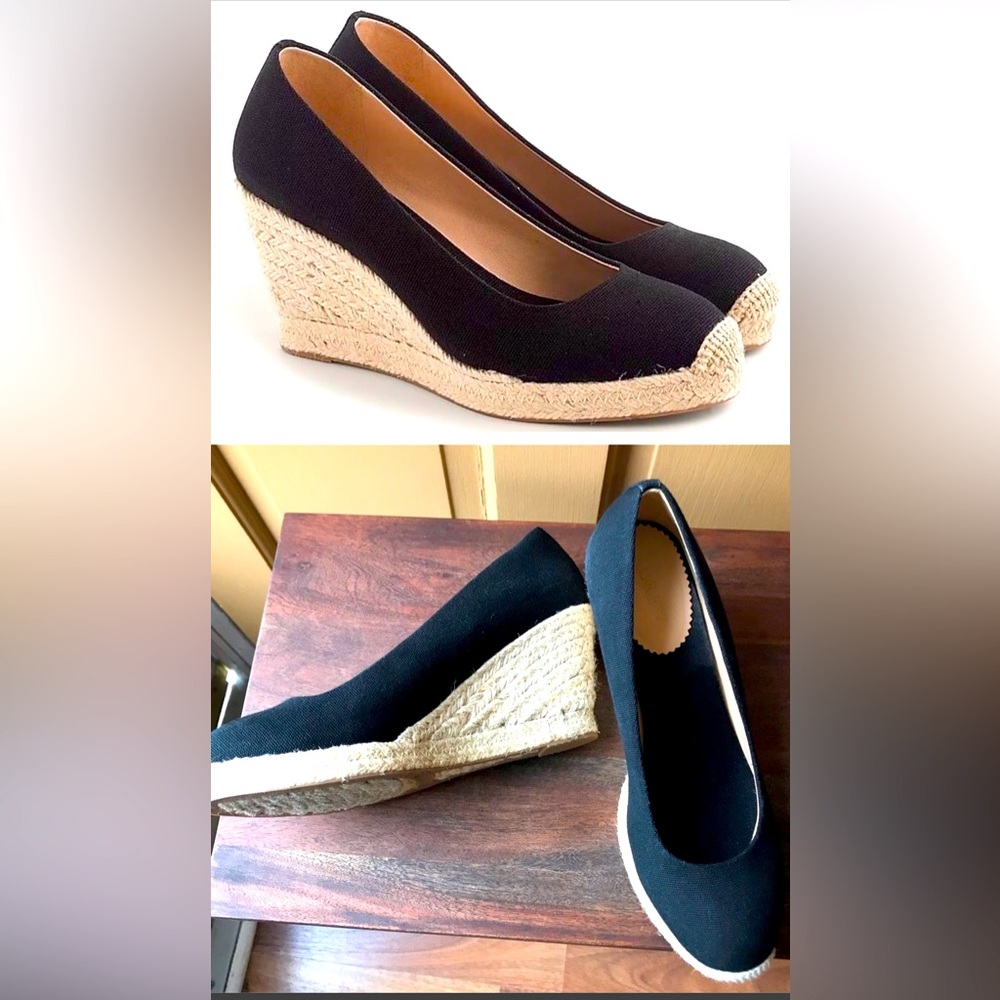 J.Crew espadrille Seville wedges in canvas
